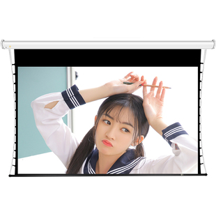 经科JK电动遥控屏幕80/100/120/150寸G-FL/300s高清4K投影白软幕