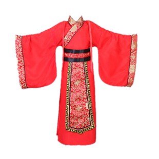 儿童古装汉服男古代学生中国风国学服幼儿晏子使臣大臣舞台演出服