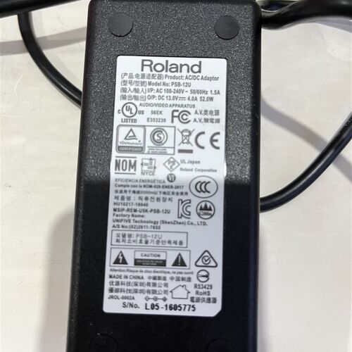 Roland罗兰PSB-12U AC-33/40 BA-55 KC110音箱电源适配器线13V4A