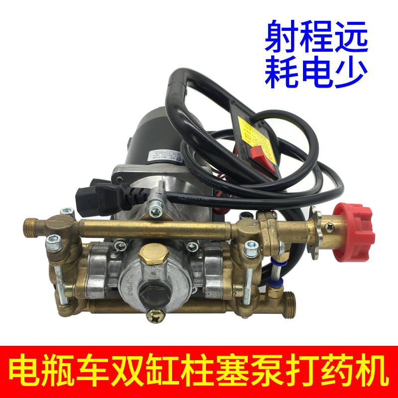 喷雾器电动农用手提式打药机弥雾机洗车机抽水机高压柱塞泵24V48