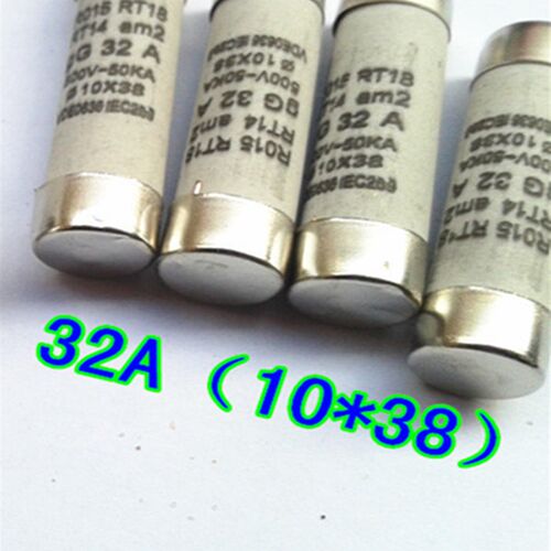 熔断器座 陶瓷芯子 圆筒帽形熔断器 陶瓷保险丝  RO15 -32A 10*38