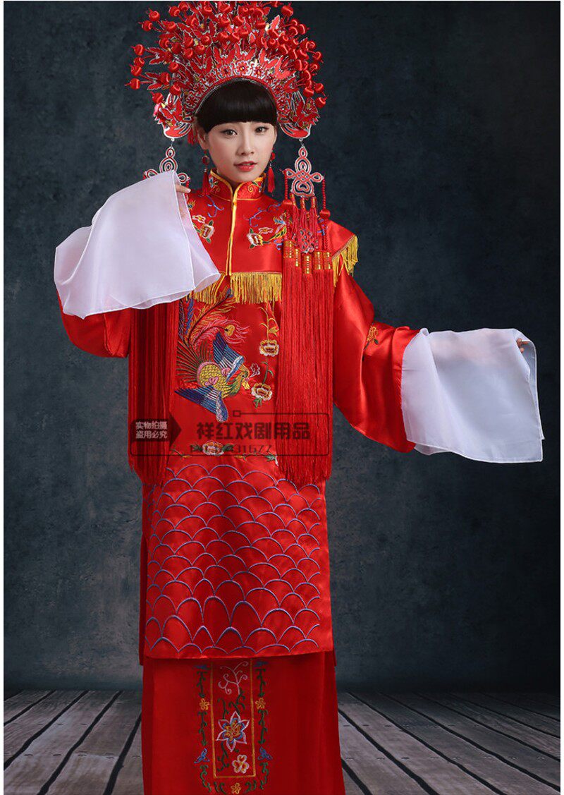 女驸马状元服凤冠霞披中式婚礼新郎新娘服装帽子结婚古装戏服演出