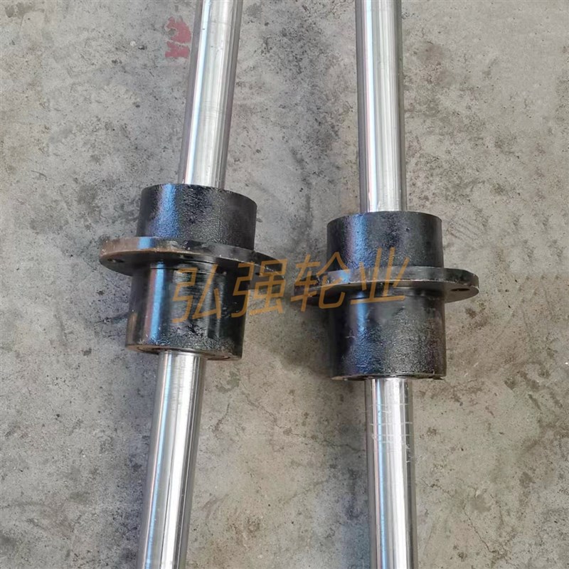 500-8独轮轴实心轮600-9充气轮不锈钢通轴650-10橡胶轮带车轴叉车