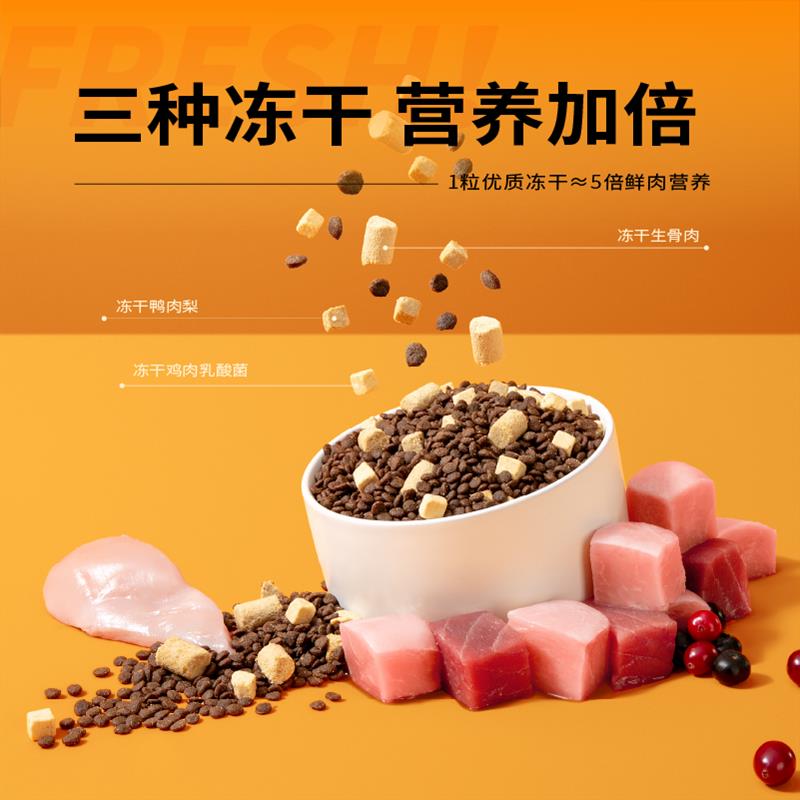 【囤货装】豆柴三拼冻干猫粮成幼猫咪全阶段试吃增肥发腮