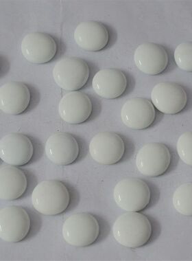 包邮黑色白色玻璃扁珠彩色石头玻璃球装饰专用马赛克围棋子200个
