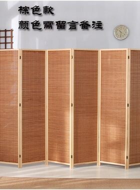 玄关墙软帘缸小型超轻单个电脑桌大厅红色屏风通用隔断隔断帘