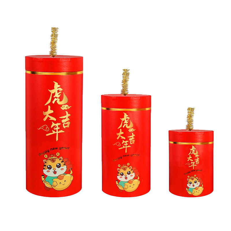 新年装饰坐炮场景布置道具炮仗炮竹过年元旦春节商场酒店橱窗摆件