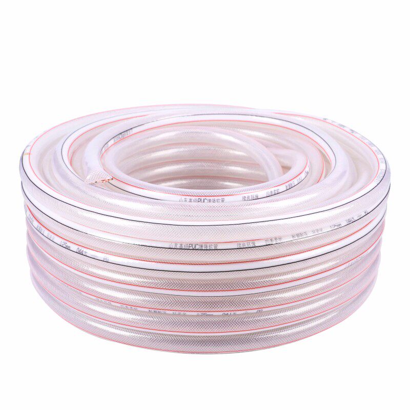 内径8/10mm2寸蛇皮软管透明pvc加厚水管带线网纹管防冻灌溉防农用