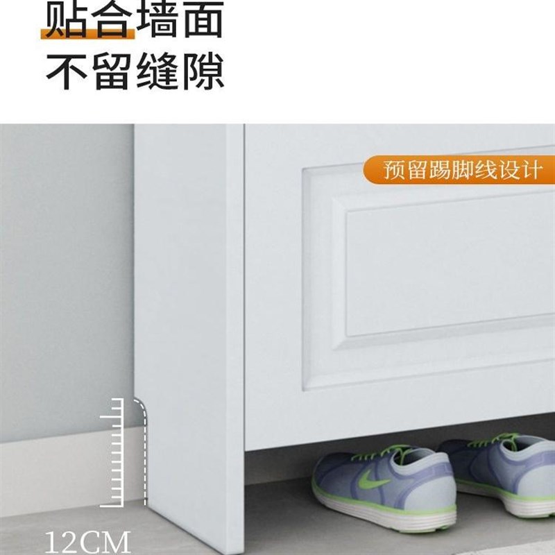 大容量美式实木超薄窄款翻斗鞋柜进门口简易鞋架翻转式收纳柜室外