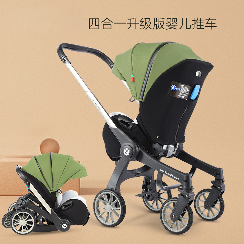 新生儿秋冬安全提篮式汽车儿童安全座椅婴幼儿多功能四合一手推车