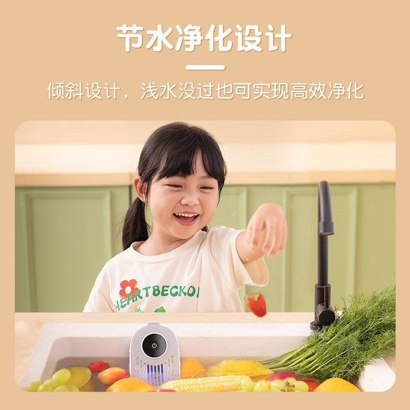 大宇无线果蔬清洗机去除农残洗菜机食材净化器蔬果杀菌消毒净化机
