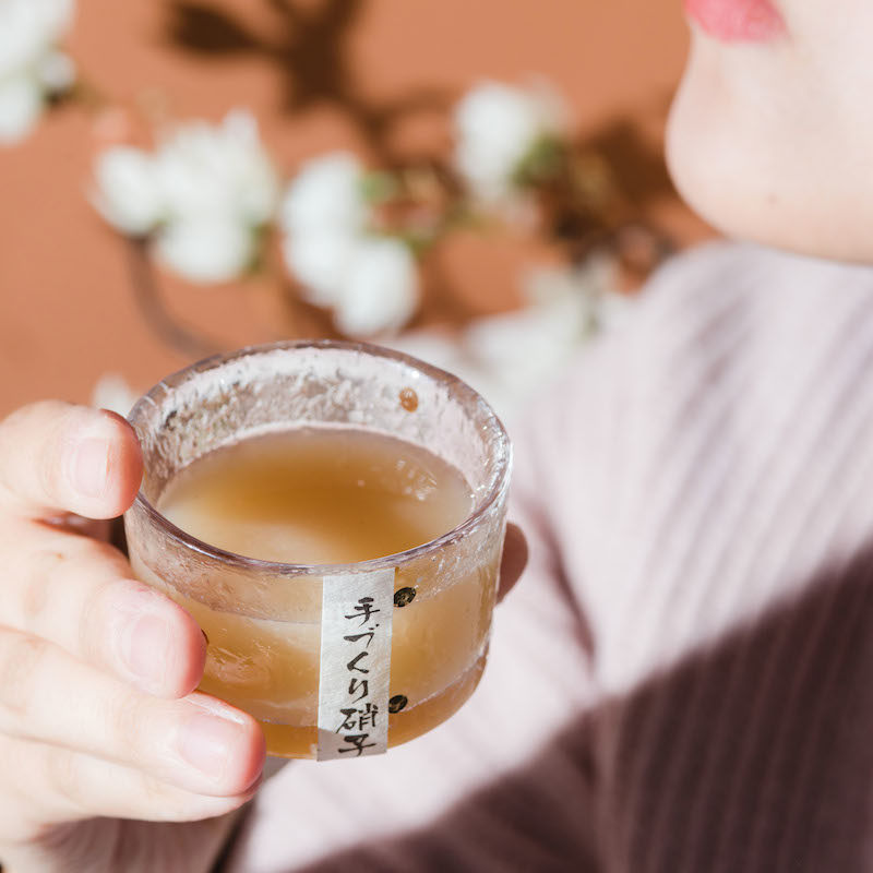 精巧雅致日式禅心锤目纹水晶玻璃杯波点网红甜酒杯买酒再立减10元