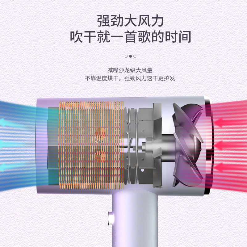 电吹风机家用大小功率1200w静音大风力高速冷热护发宿舍用吹风筒