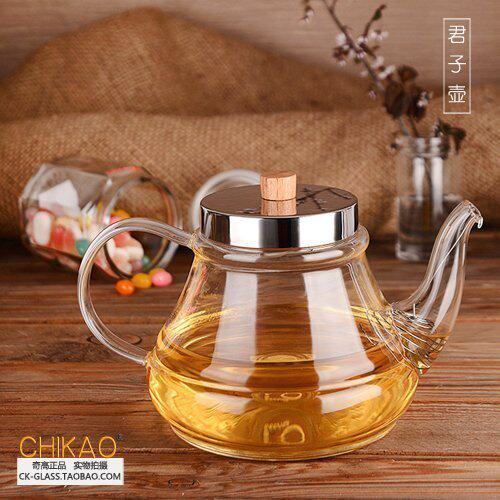 奇高玻璃壶家用耐高温过滤茶壶泡茶煮水壶耐热花茶壶透明加厚茶具