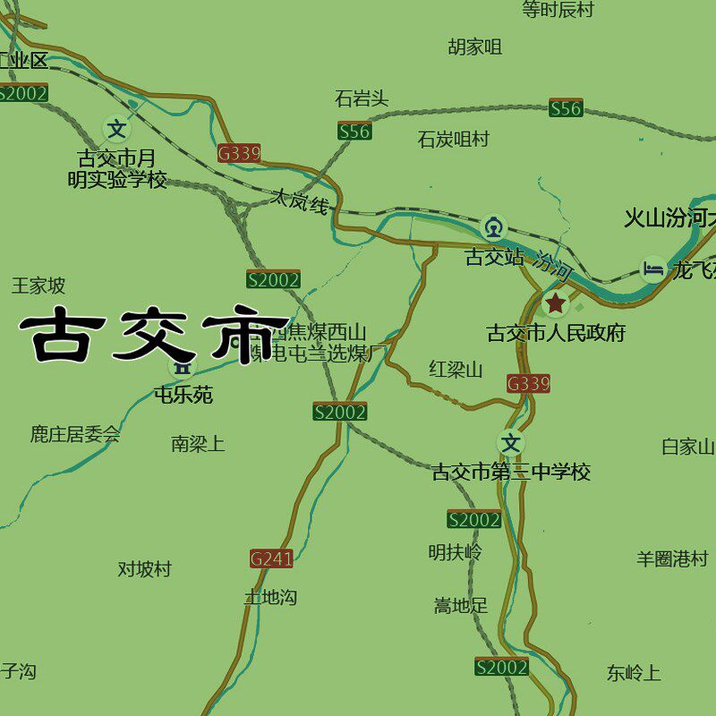 新款太原市行政区划地图办公室挂画高清大尺寸可定制电子版城区图
