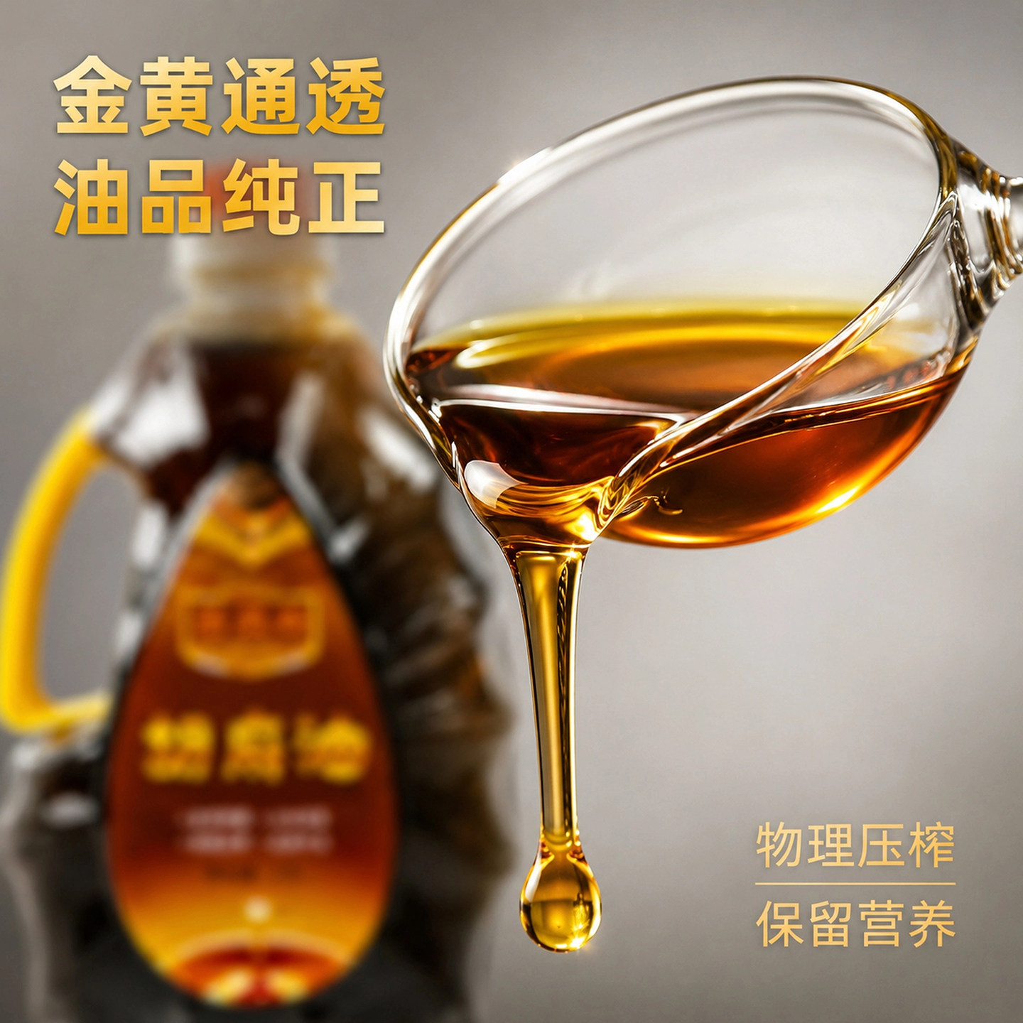 【工厂直发】山西胡麻油现榨香醇小磨胡麻油食用油素油亚麻籽油