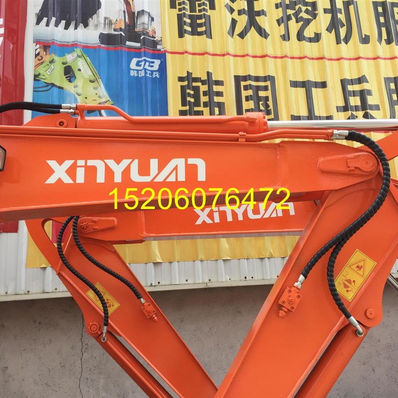 新源6575-8-9胶轮式挖掘机大臂油缸工作臂小中动臂挖斗液压杆配件