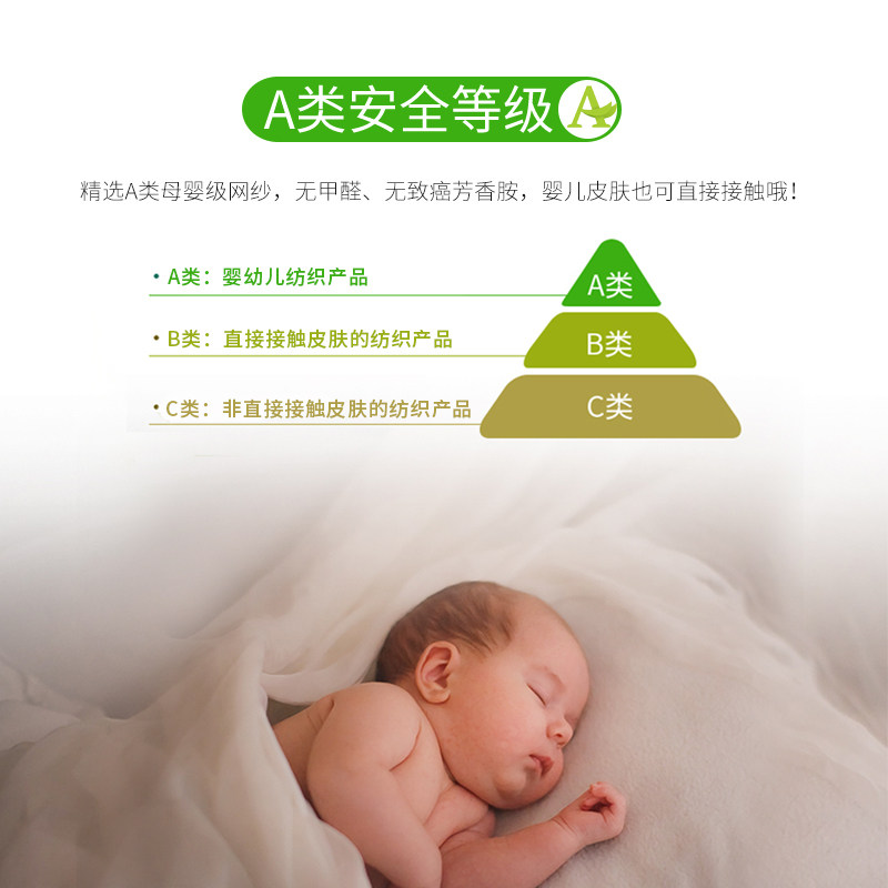 谷今新款高档T门家用蚊帐防摔儿童支架固定加密加厚拉链式三开门
