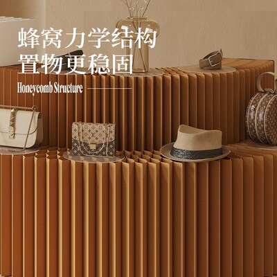 十八纸展示架商用中岛展示台货架展示柜产品阶梯展台陈列门店样品