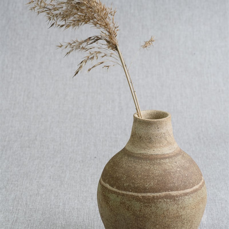 蔚州青砂器传统手工艺品B老窑纯手工烧制花瓶摆件