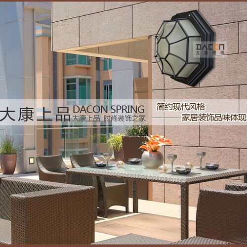 欧式吸顶灯阳台灯防水户外led复古过道走廊门厅创意美式声控灯具