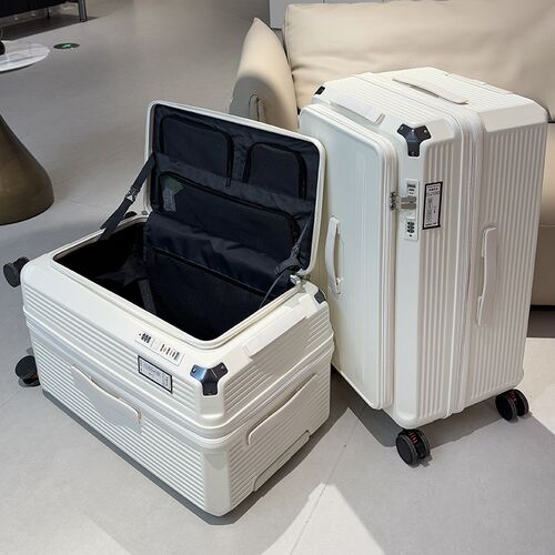 侧开口可扩容深仓行李箱r28寸大容量托运行李箱拉链旅行箱32拉杆