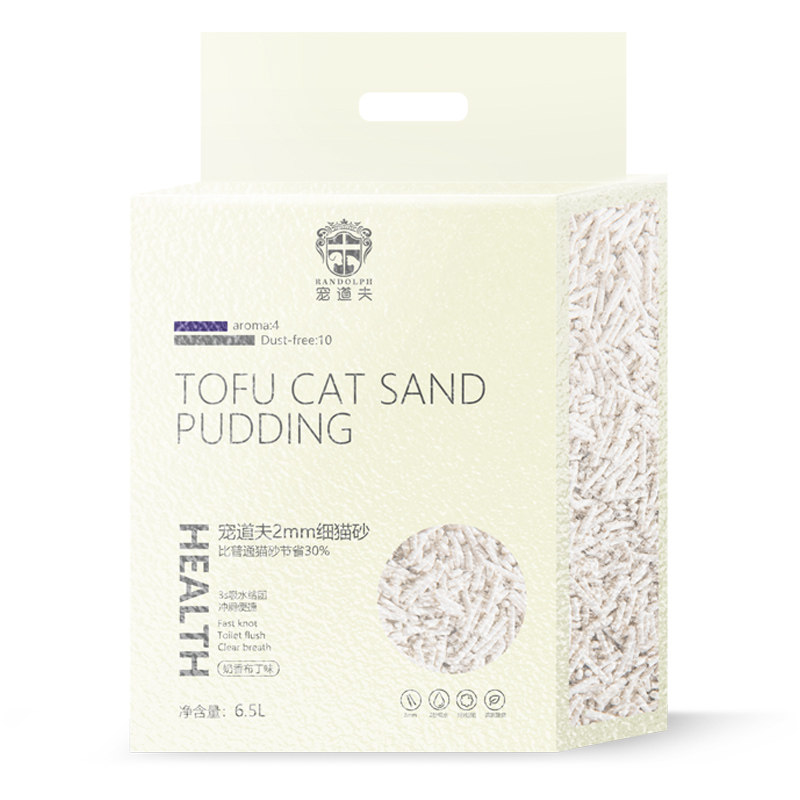 宠道夫奶香豆腐猫砂6.5L*3包除臭玉米豆腐砂无尘结团猫沙猫咪包邮