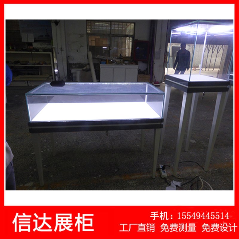 木质金银珠宝首饰展示p柜透明玻璃奢饰品展柜精品陈列柜定制展示