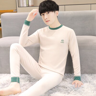 双面德绒发热衣男防寒发热打底A衫秋冬季学生青少年贴身秋衣卫生