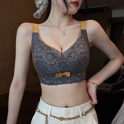 胖mm调整型内衣女大胸显小胸薄款无钢圈文胸矫正收副乳Y防下垂胸