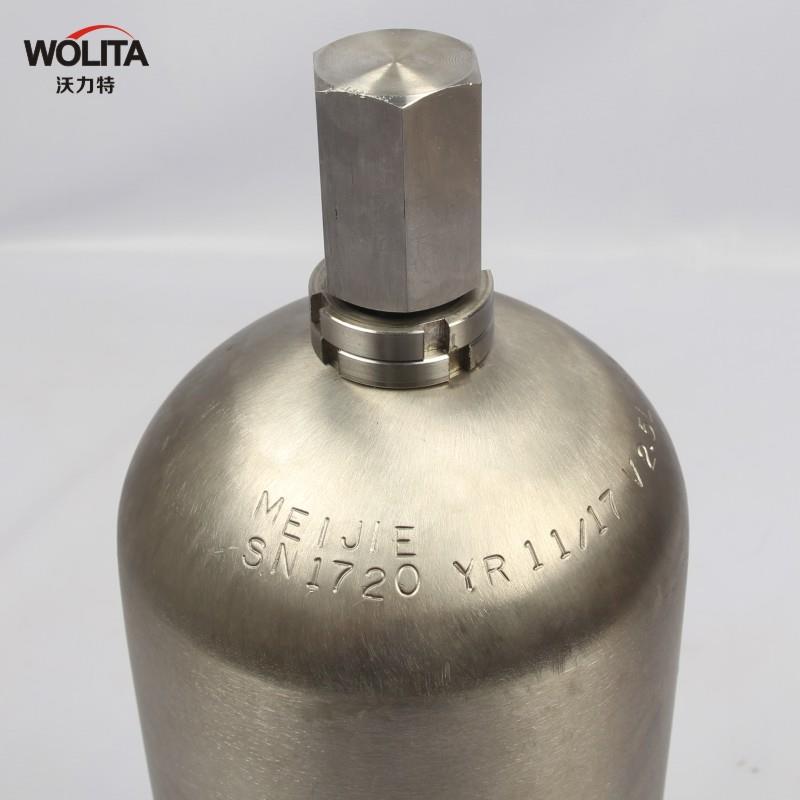 NXQ囊式不锈蓄能器3囊气0IWP4防锈水皮式储能钢器不锈钢材质氮罐