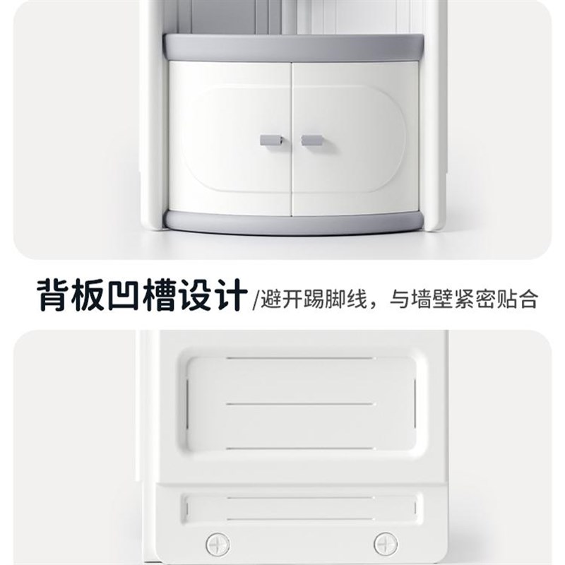 曼龙儿童收纳柜卧室转角书架儿童房玩具收纳置物架多层储物盒置物