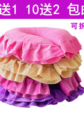美容院趴枕头枕按摩推拿圆U型布趴枕可拆洗颈椎枕脸垫床头枕包邮
