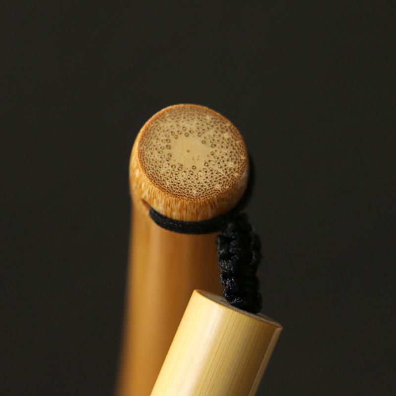 精品纯手工精磨天然实心老玉竹手把件竹制教鞭戒尺把玩竹节棍老料
