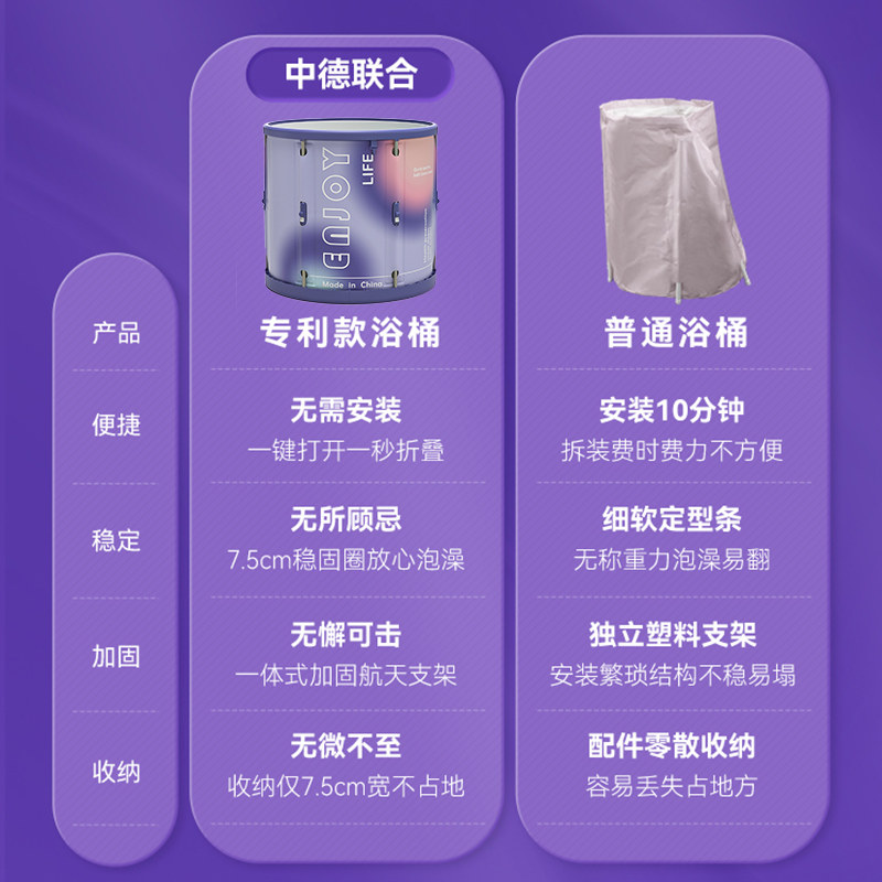 泡澡汗蒸两用泡澡桶大人折叠浴缸家用全身洗澡桶发汗神器桑拿浴箱