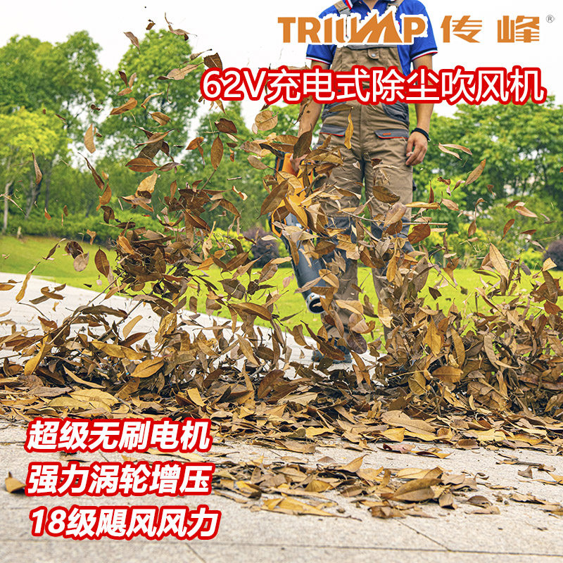传峰62V大功率充电式工业吹风机 手提无线锂电吹树叶除尘器鼓风机
