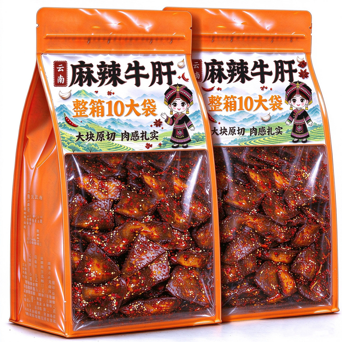 麻辣冷吃牛肝云南特产熟食开袋即食不柴腥解馋夜宵下酒休闲小零食
