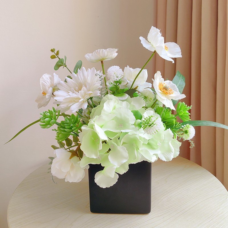 小清新仿真花餐桌花摆花客厅茶几装饰品卧室玄Q关办公桌面假花摆