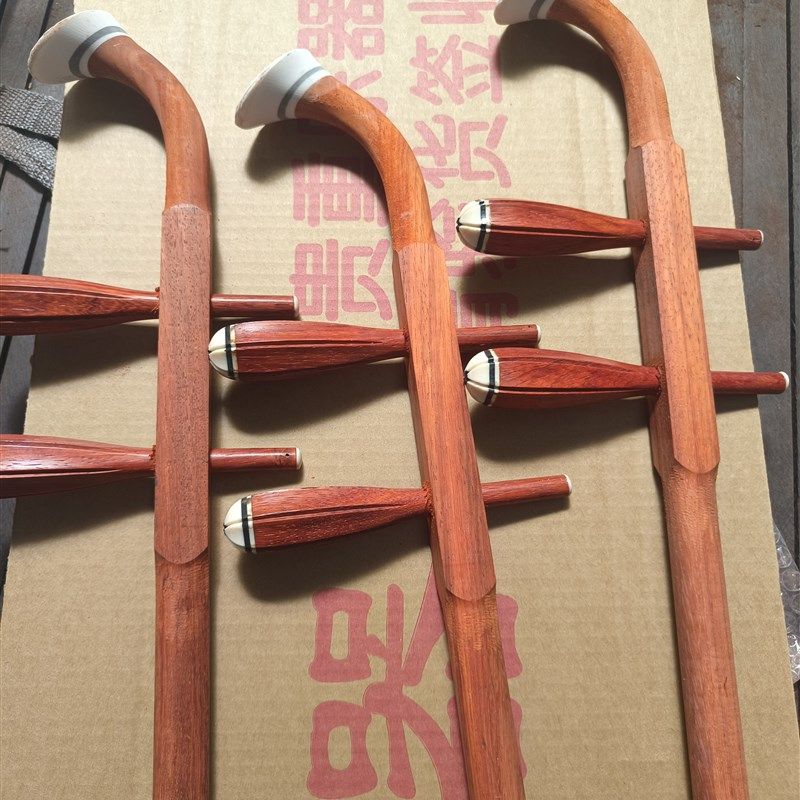 红木二胡杆带琴C轴抛光琴杆半成品