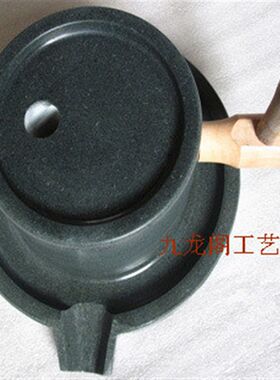 天然青石打造石磨家庭院景观大石磨原石磨光手工复古豆浆机圆磨盘
