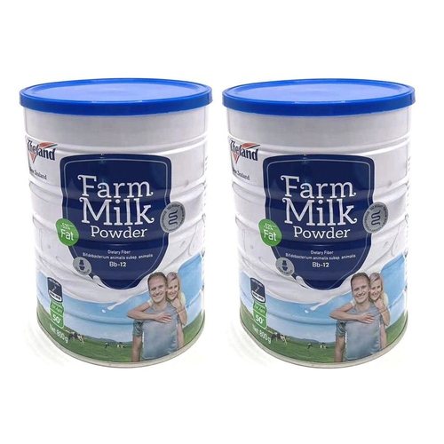 新西兰纽仕兰中老年奶粉800gx2罐高钙成人早餐奶粉全脂奶粉