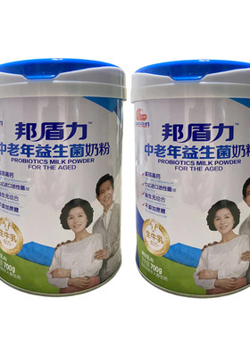 明一邦盾力中老年益生菌奶粉700g益生菌富硒高钙生牛乳无蔗糖