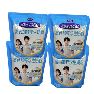 完达山优智生1958高钙加锌学生奶粉400克儿童青少年奶粉早餐奶粉