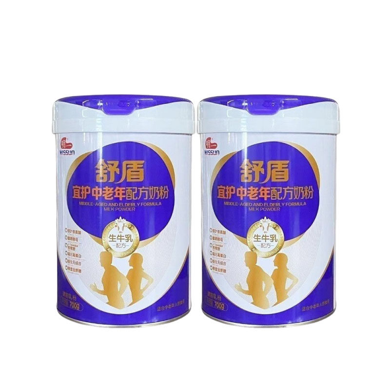明一舒盾宜护中老年配方奶粉700g生牛乳配方奶粉成人奶粉