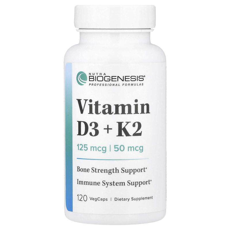 Nutra BioGenesis维生素D3+K2维生素 D3 与 K2早间恬静惬意相伴