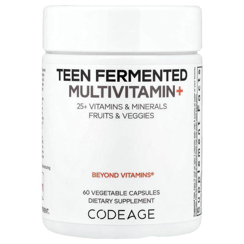 Codeage,青少年发酵多维生素+， 60 粒素食胶囊