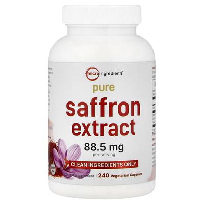 Micro Ingredients,全净番红花提取物，240 粒素食胶囊
