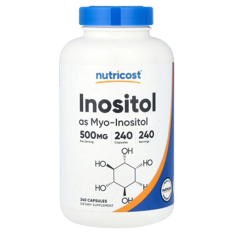 Nutricost,肌醇，500 毫克，240 粒胶囊图片