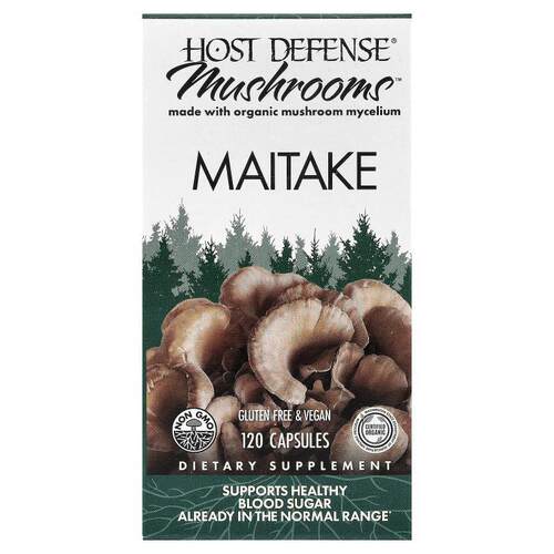 Host Defense,蘑菇™，舞茸，120 粒胶囊（每粒胶囊 0.5 克）