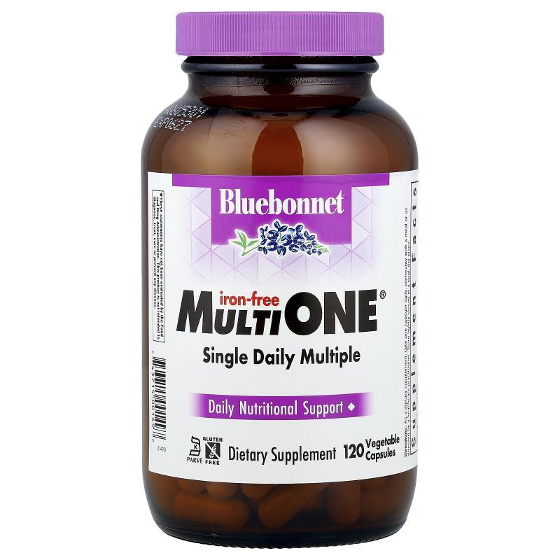 Bluebonnet Nutrition,MultiONE®,每日一次多营养素,无铁,120